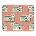 Produktbild Mauspads Sammlung Schwarz Antike Vintage Kameramuster Camcorder Digital Doodle Mauspad für Notebooks, Desktop-Computer Matten Büromaterial