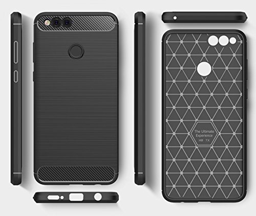 Ivencase Cover Huawei Honor 7X Nero Custodia