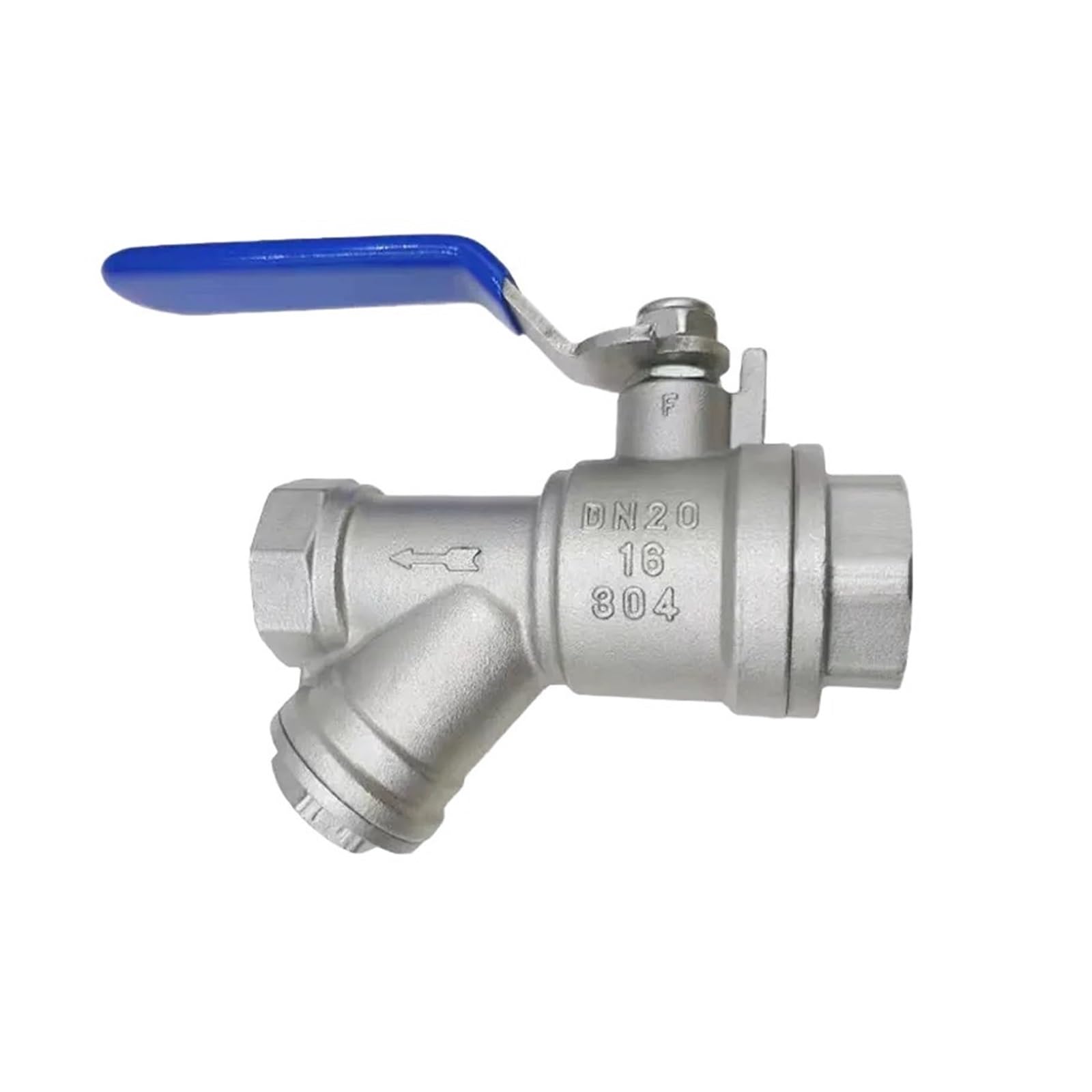 Vanne à boisseau sphérique en acier inoxydable 304, vanne de filtre en Y, interrupteur DN25, DN32, DN40, DN50(DN20)