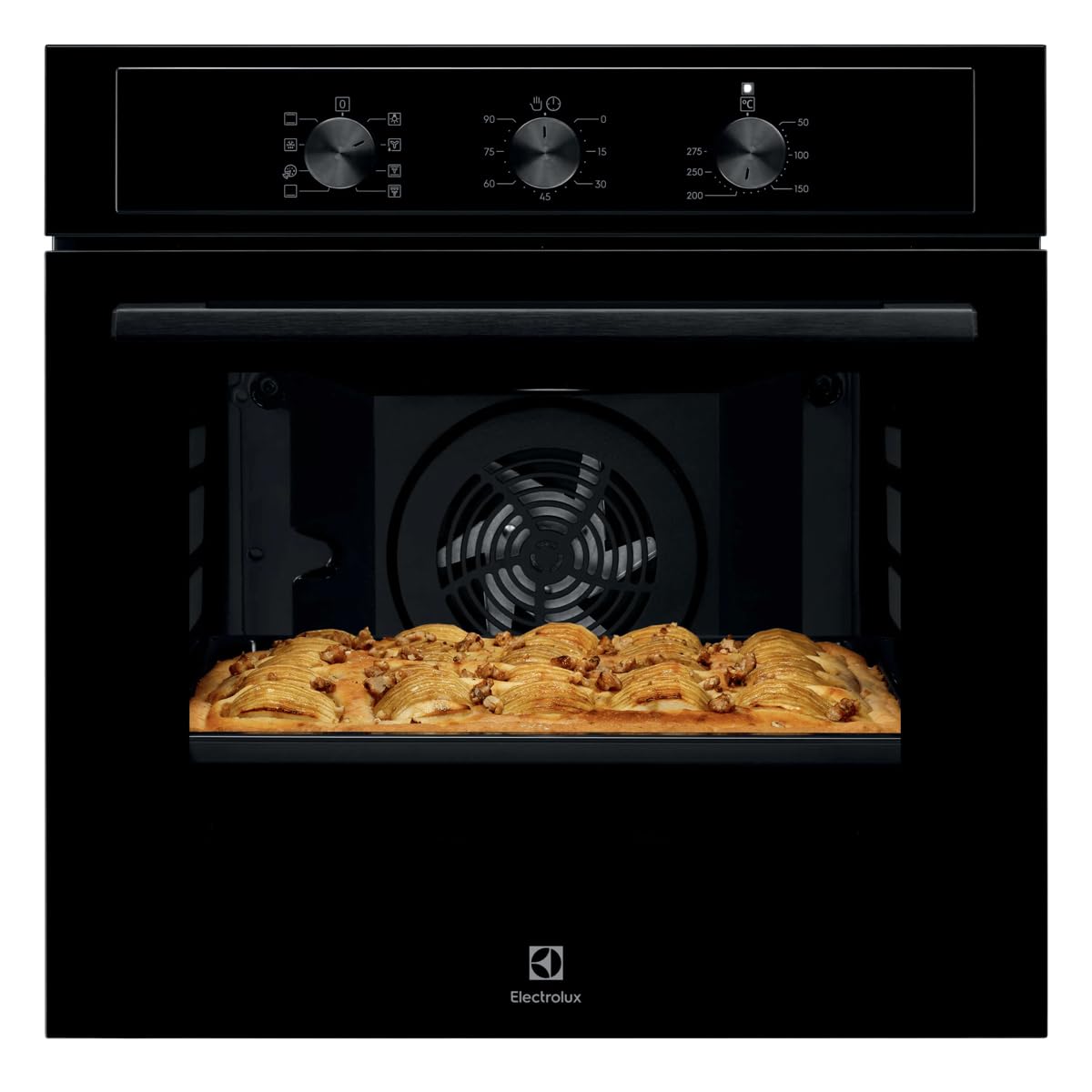Electrolux Forno da Incasso 68 L Classe A+ EOH2H044K | Capacità 68 L, Classe A+, pulizia a vapore, funzione Pizza, cottura uniforme multilivello, 589x594x568 mm