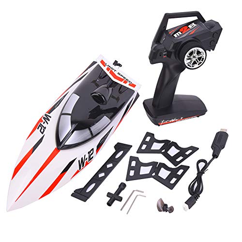 Barco teledirigido de alta simulación, modelo inalámbrico de alta velocidad, 2,4G, barco RC, WL912-A, juguete para entusiastas de los barcos rápidos