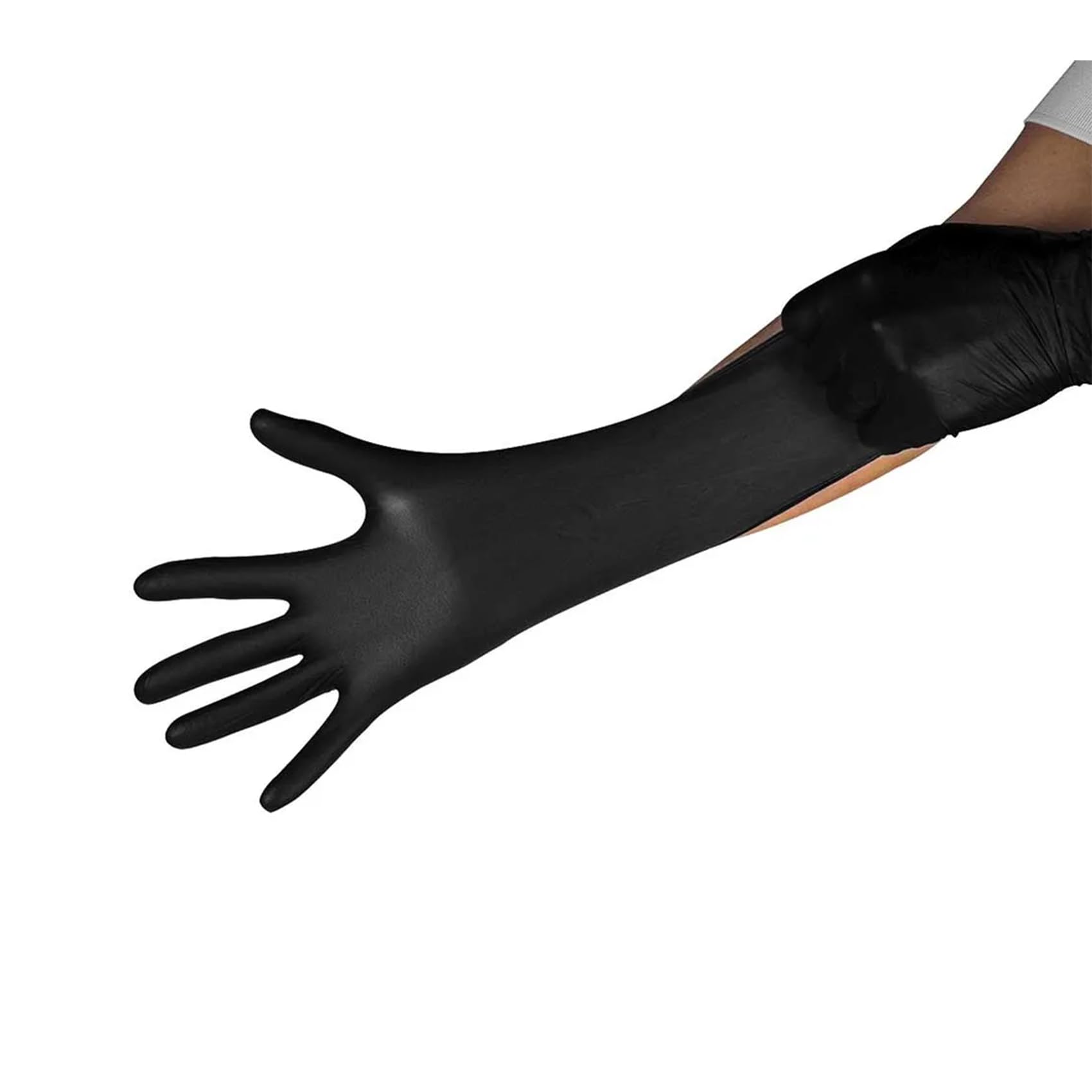 3S SuperSamaStore Einweg-Nitrilhandschuhe Black Mamba, Bequeme, Strapazierfähige Einweghandschuhe für Wartung, Heimwerker, Werkstatt und Professionelle Reinigung, Größe M, Schwarz - 100er Pack