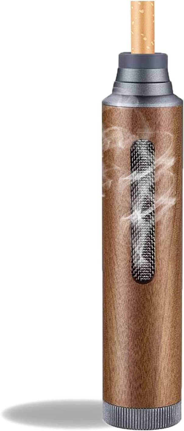 bosig® Ashtray,Mini Cigarette, Anti Soot Flying Leakage Proof Car Cigarette Holder Mini Portable Handheld Ashtray Smokeless Portable Car Ashtray.