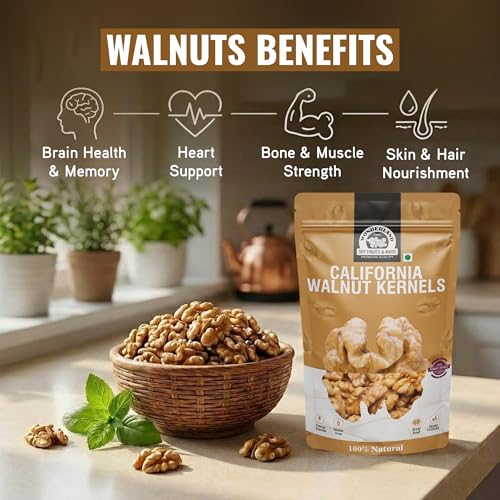 Image of WONDERLAND FOODS (DEVICE) 200 GExtra Light California Walnut Kernels (Akhrot Giri) Pouch Dry Fruits