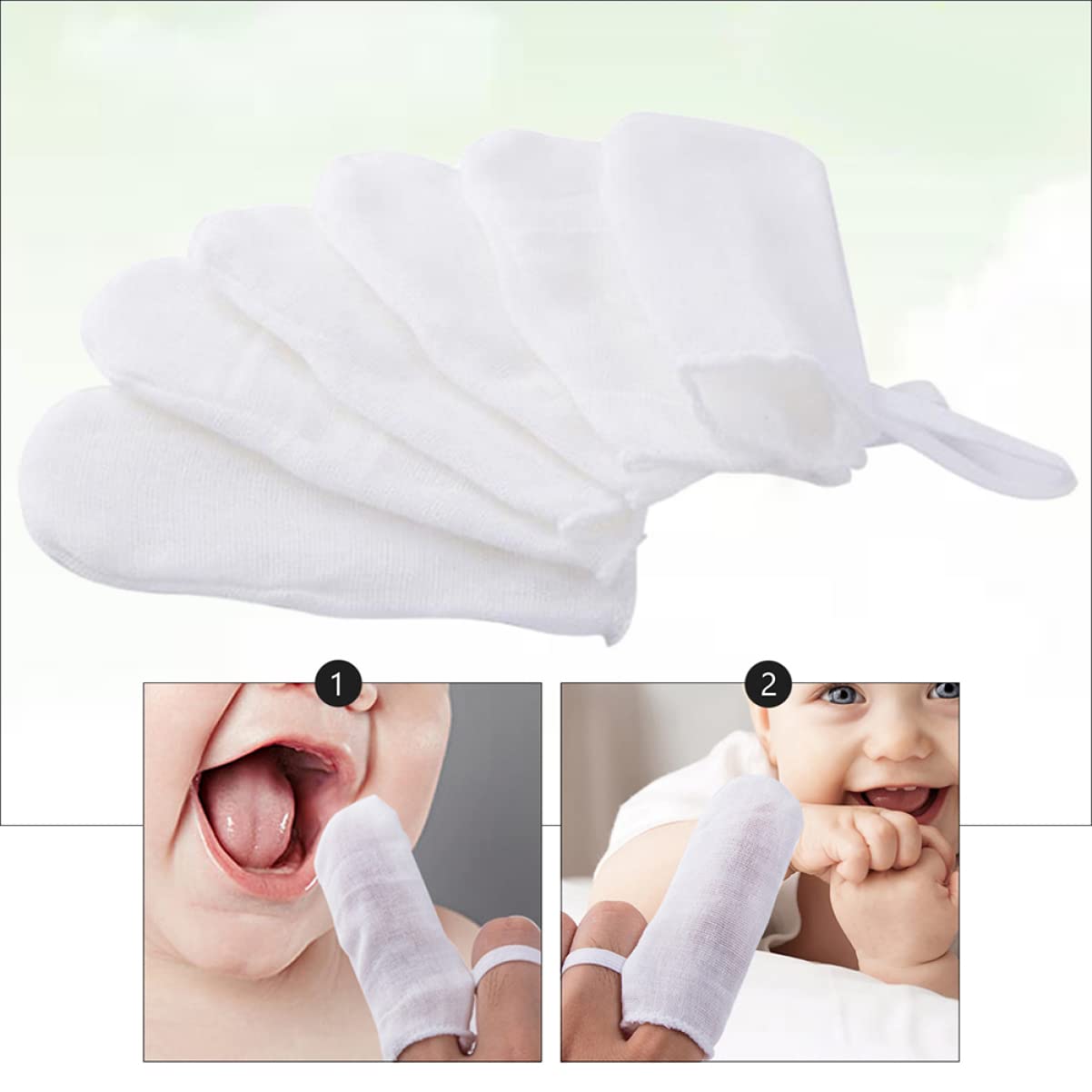 minkissy 3 set da 18 pezzi di garza per culla, strumento per bambini, spazzolino da denti per l'igiene orale del bambino, spazzolino da denti per bambini, salviette per bambini, spazzolino da dito per