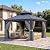 Aoxun 12' x 12' Permanent Hardtop Gazebo with Galvanized Steel Double Roof and Aluminum Frames Outdoor Large Pavilion Gazebo for Patio Deck Garden, Nettings and Curtains Included, Gray
