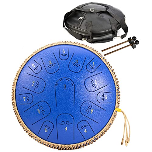 Steel Tongue Drum 14 Inch 15 Notas con Bolsa y Accesorios
