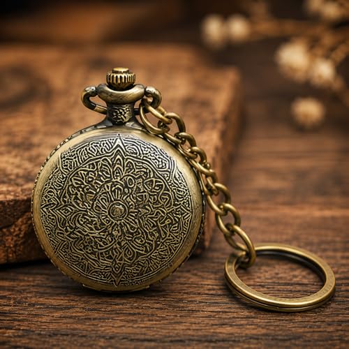 Image of Antique Bronze Pocket Premium Vintage Theme Metallic Home Key Chain & Key Rings | Best Gift for Men, Woman, Boys & Girls on their Special Occassions