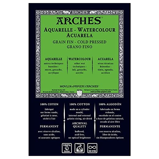 Unbekannt Arches 1710254 Acuarela Papel, Madera, Color Blanco, 113 x 914 x 1 cm