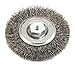 Forney 72236 Wire Crimped Wire Wheel Brush, 4" x .014" Wire with M10x1.50mm Arbor, Bulk