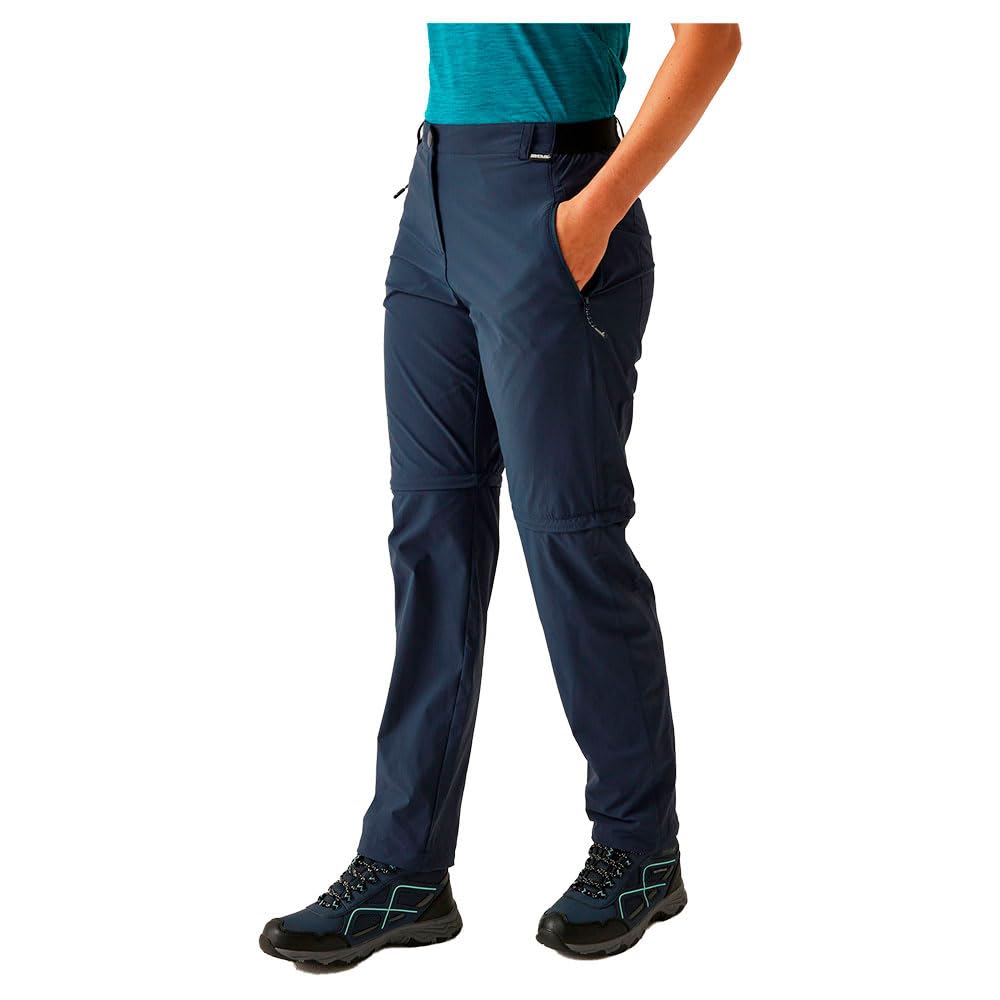 Regatta Womens Travel Light Zip Off Trousers II Navy