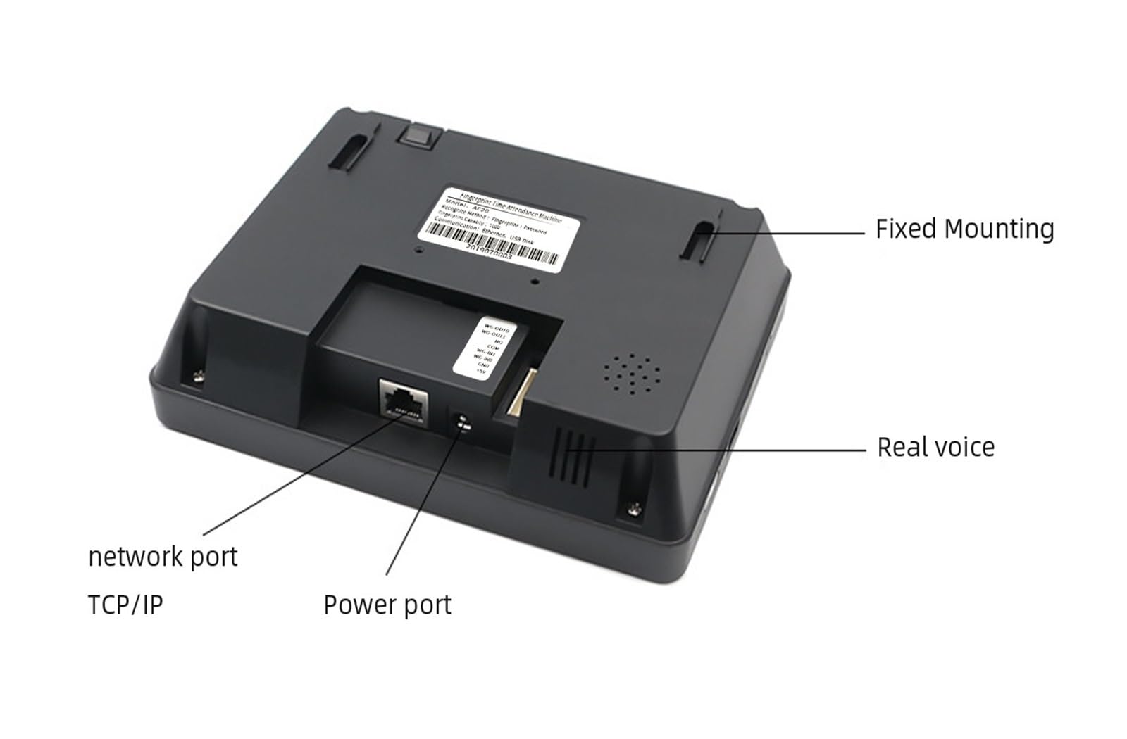 Pointage en Machine, Système de présence par Empreinte Digitale TCPIP, USB, contrôle d'accès par Mot de Passe, Horloge de Bureau, Dispositif d'enregistrement des employés, Machine biométrique Horloge