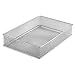 YBM HOME Silver Mesh Drawer Cabinet and or Shelf Organizer Bins, School Supply Holder Office Desktop Organizer Basket 1590s (1, 6x9x2 Inch)