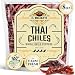 Thai Whole Dried Chile -8 OZ Resealable Bag - El Molcajete Brand (8 Ounce)