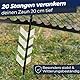 DANJOY Hühnerzaun I 120cm hoch I 25m lang I Der Zaun für Hunde oder Kleintiere ist besonders engmaschig, stabil - kein Durchhängen I 20x Befestigungen I Hundezaun Garten - Schwarz