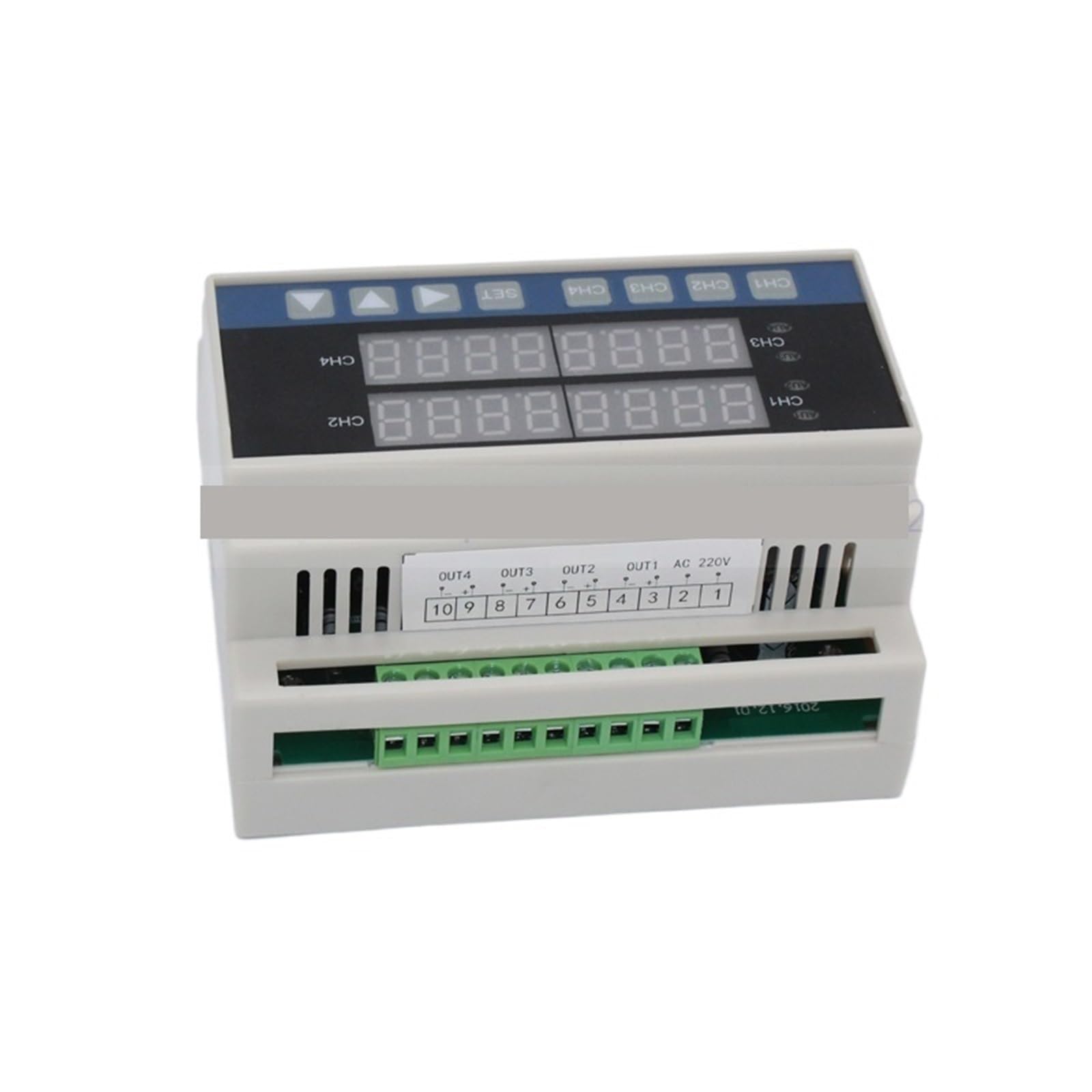 1 Uds. Controlador de temperatura Din tipo 4 vías mide múltiples puntos termostato digital de 4 canales(SSR out with RS485)