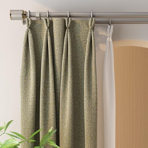 Double Rod Roman Curtain Track - Heavy-Duty, Thickened Design with Punching Installation, Strong Load-Bearing, Anti-Deformation, Perfect for Home Décor and Window Treatments