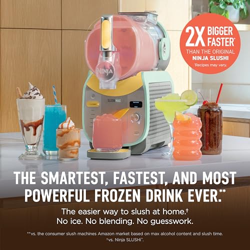 Image of Ninja SLUSHi Max XXL Smart Frozen Drink Maker | Top Performance & Smart Technology, Party-Size 150oz Capacity, No Ice Needed, 6 Programs, Ideal Temp & Texture up to 12 hours | Mint FS605IV