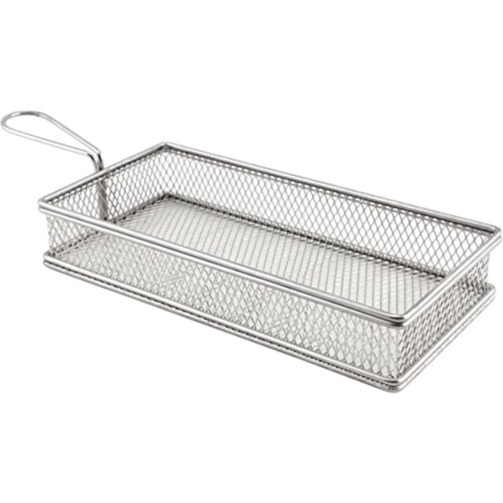 Genware NEV-SVBL2613 Large Rectangular Serving Basket, 26 cm x 13 cm x 4.5 cm