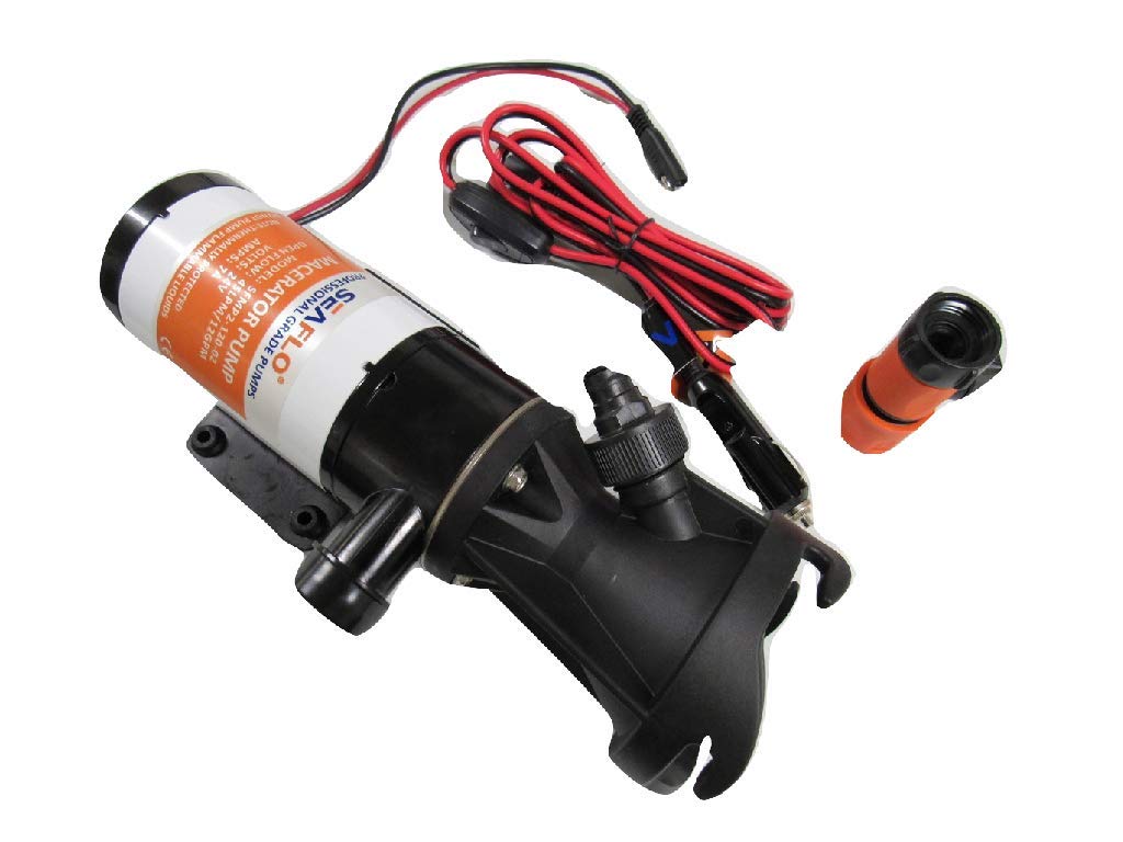 24V Portable Macerator Waste Pump - 45LPM 7AMP Holding Tank Self Priming RV Moto