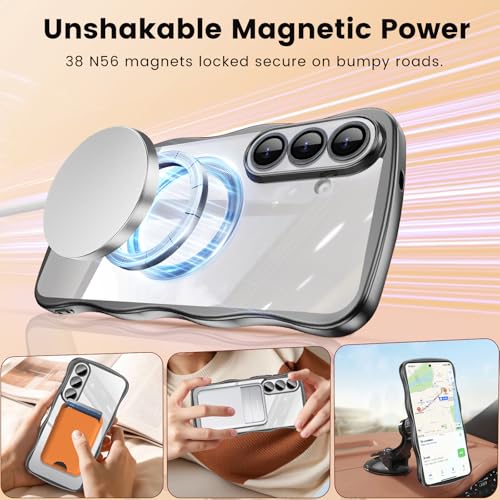 Coque Samsung S26 transparente MagSafe idéale pour charger votre téléphone en voiture - 3
