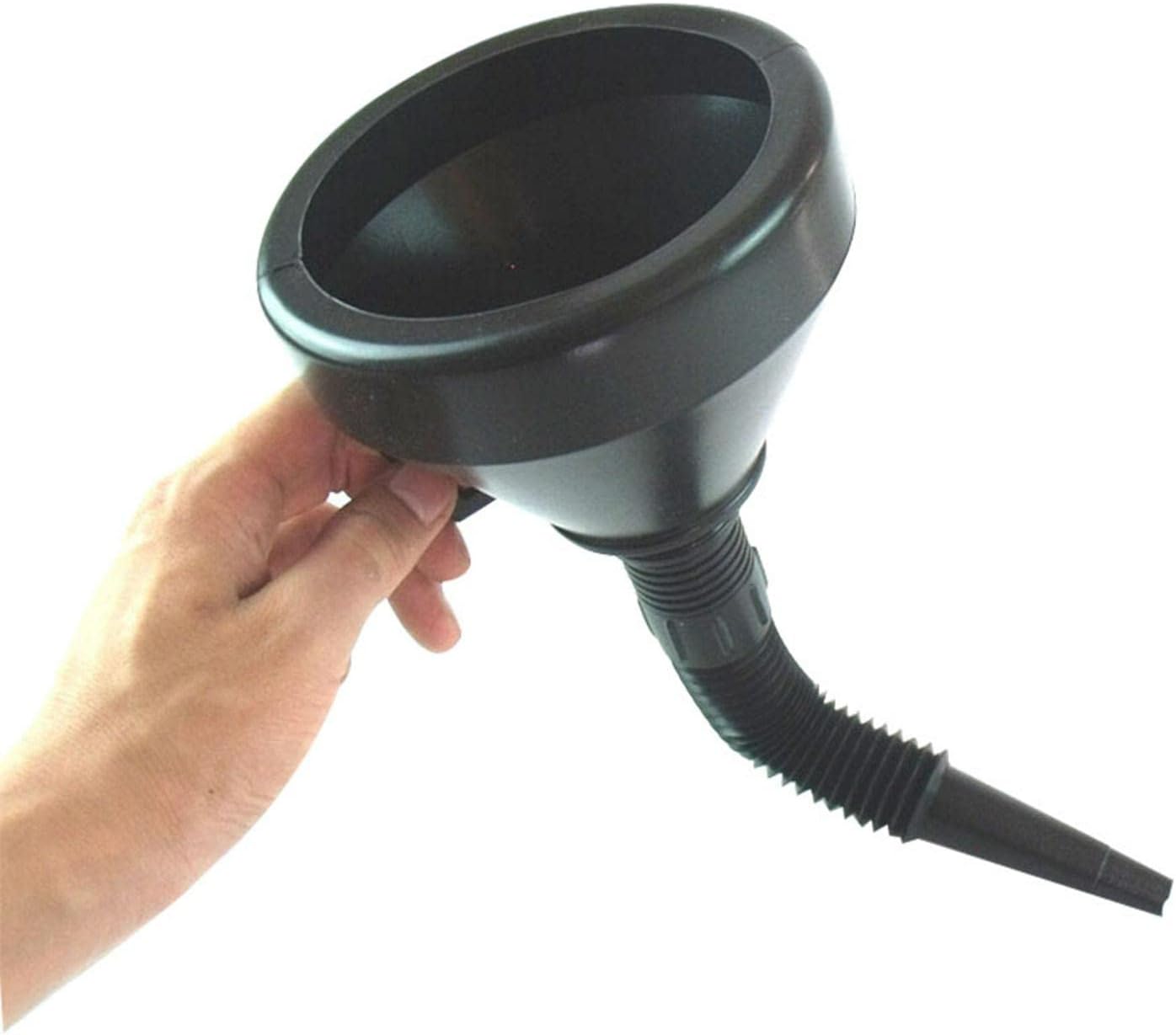 Funnels for Automotive Use, Flexible Rubber Funnel with Handle,Inside with Screen