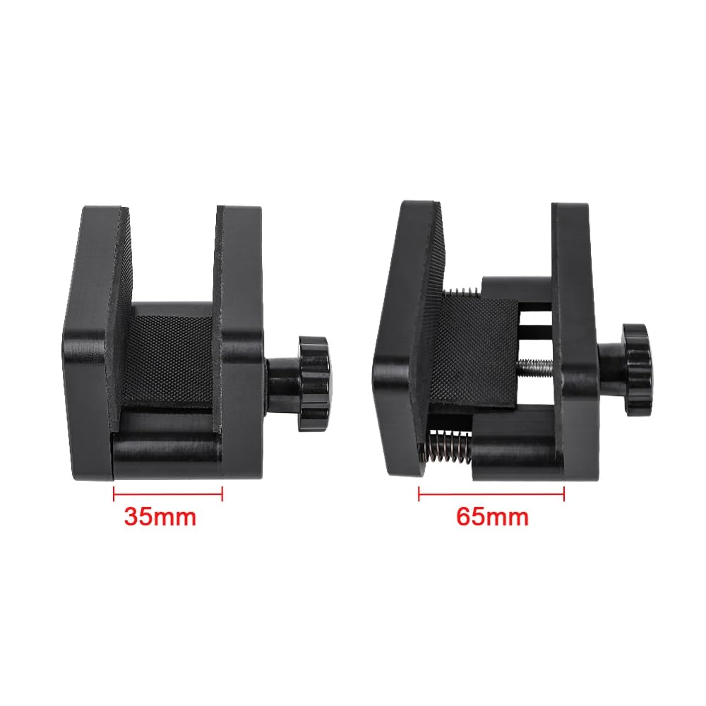 Trípode de Tiro Pom Cabeza de la Abrazadera,35~65mm Ancho Ajustable Palo Abrazaderas Base Soporte Pantalla Soporte Cuna Profesional de Tiro Banco de Descanso WG-T08