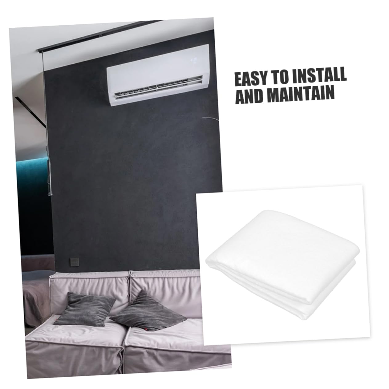 TOPBATHY 2Piezas Filtros de Aire Electroestáticos para Ventilación de Suelo y Techo Filtración Eficaz para Sistemas de Aire Acondicionado y Calefacción Filtro de Repuesto para Rejillas de Ventilación