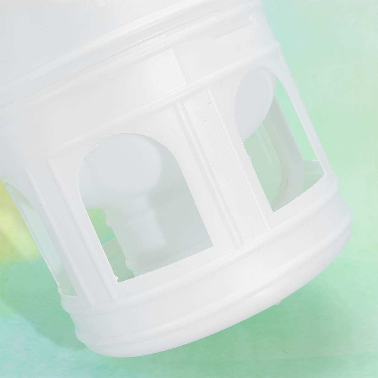Hemobllo Uccello bevitore d'acqua 3L plastica Pet Pigeons bevitore dispenser portatile appeso bottiglie d'acqua colomba alimentatore automatico distributore d'acqua (bianco)