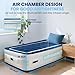 KINGJERRY Twin Air Mattress with Built in Pump and 4 Portable Handles, 18