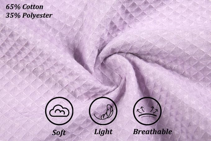 Image of 3 Pcs Towel Wrap for Women Lightweight Waffle Spa Bathrobe Cover Up Bath Shower Wraps with Adjustable Closure