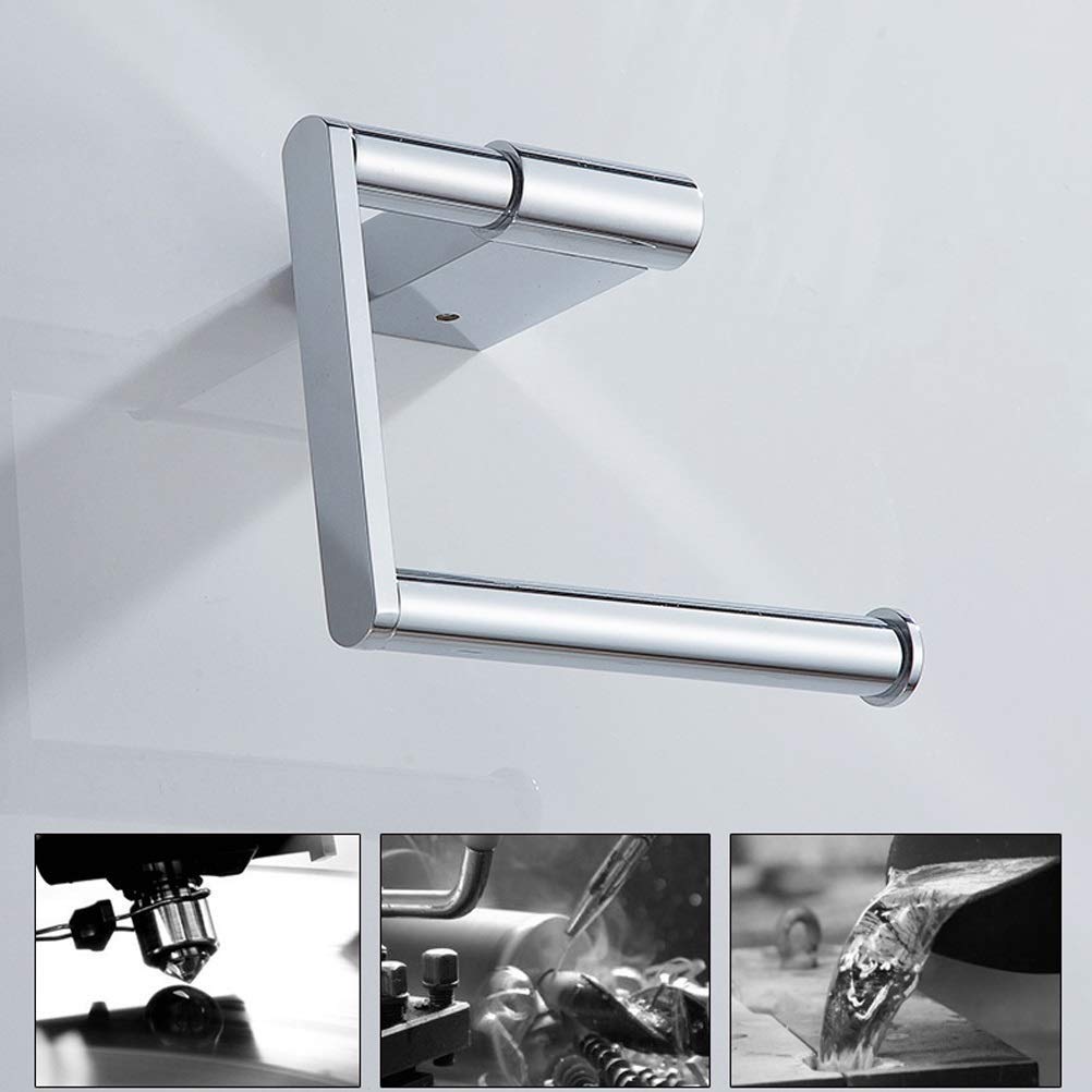 Supporto di Carta igienica, in Acciaio Inox semiaperta Rotonda d'Argento a Parete in Acciaio Inox Bagno privato Servizi igienici Supporto di Carta igienica