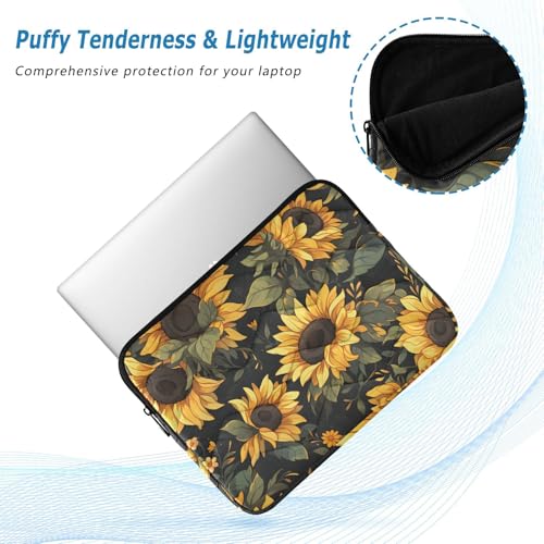 Funda acolchonada amarilla para laptop 13-14 pulg miniatura 5