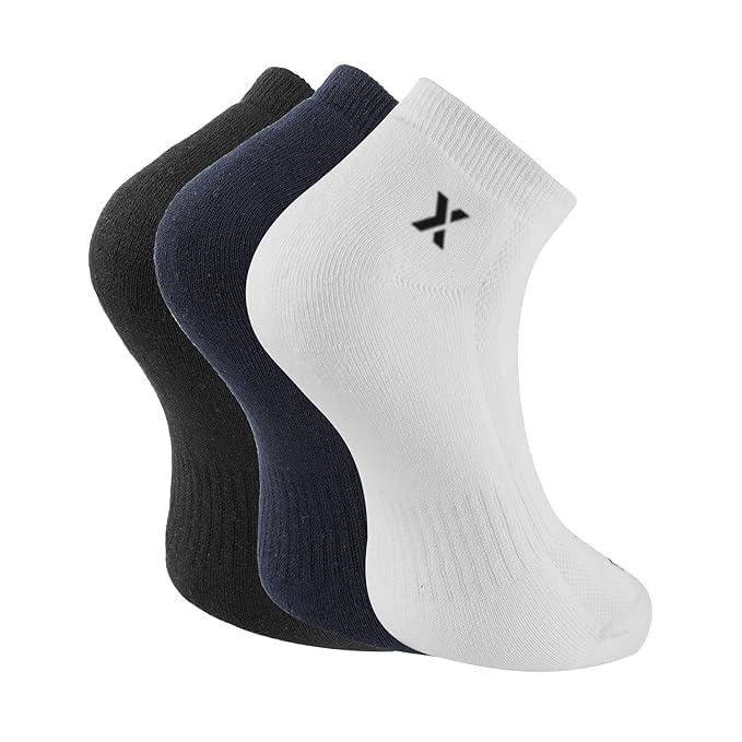 Image of Men's Low Cut Ankle Socks Pack | Bamboo Cushioned Sports Socks for Gym, Running, Walking