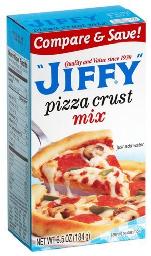 Jiffy PIZZA CRUST Mix 6.5oz (12 pack) by Jiffy