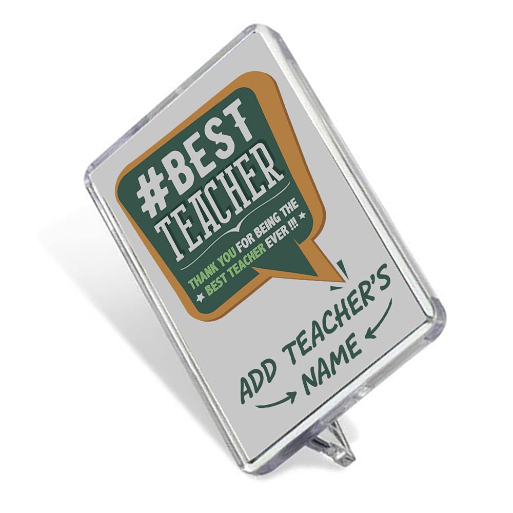Personalised Best Teacher Ever, Thanks Giving, Teacher’s Day, Teacher Appreciation, End of School Year, Retirement Gift, Birthday Present, Fridge Magnet.