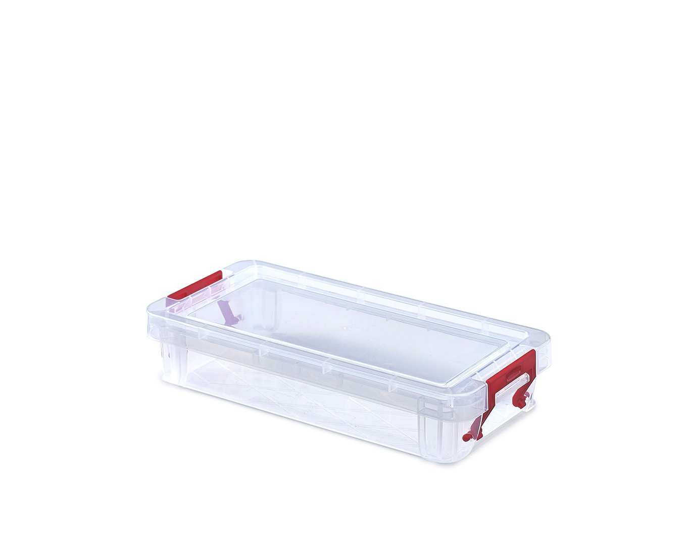 Whitefurze Natural Allstore Container With Silver Clamp, Plastic, 0.75 Litre
