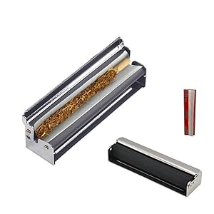 Drehmaschine Joint, Joint Roller, Cigarette Machine - Drehmaschine Zigaretten 110mm, 32 Zigarettenpapier 110mm(Schwarz)
