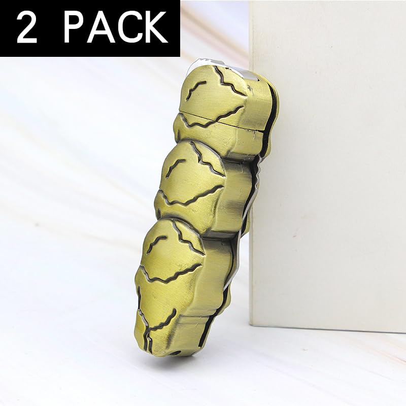 Encendedores Jet Butano 2 Pack Calavera Plateado miniatura 4