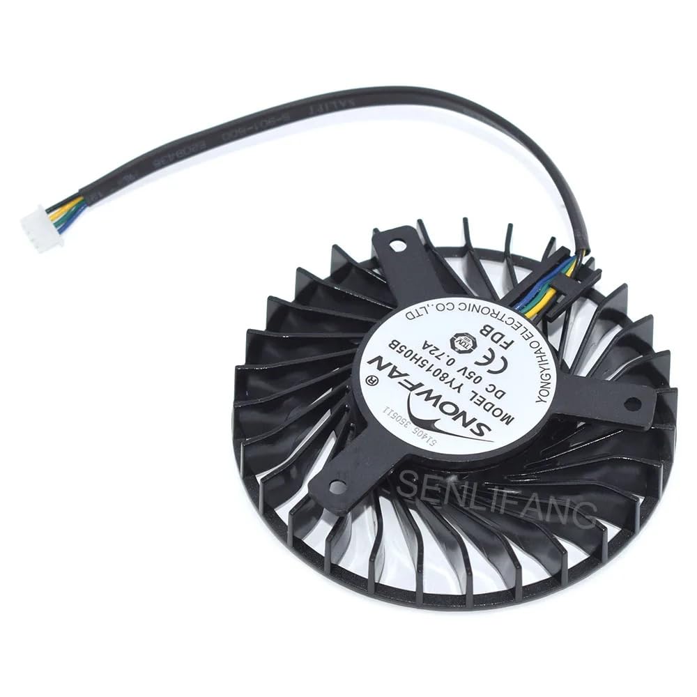 SENLIFANG for YY8015H05B 0.72A Cooling Fan DC5V 4Lines Cooler