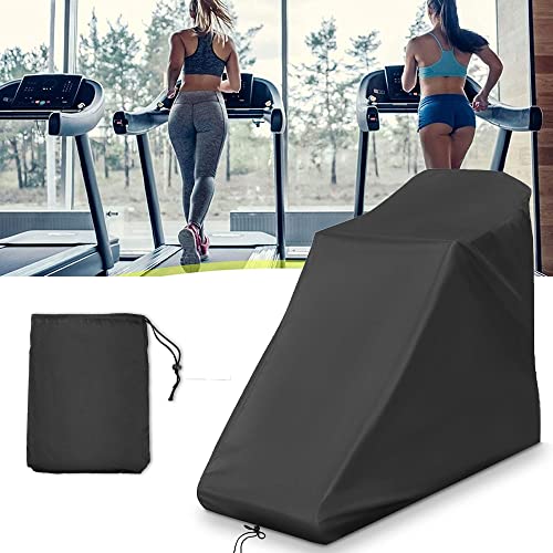 Tiamu Funda protectora impermeable para cinta de correr no plegable para interior o exterior, color negro Cover