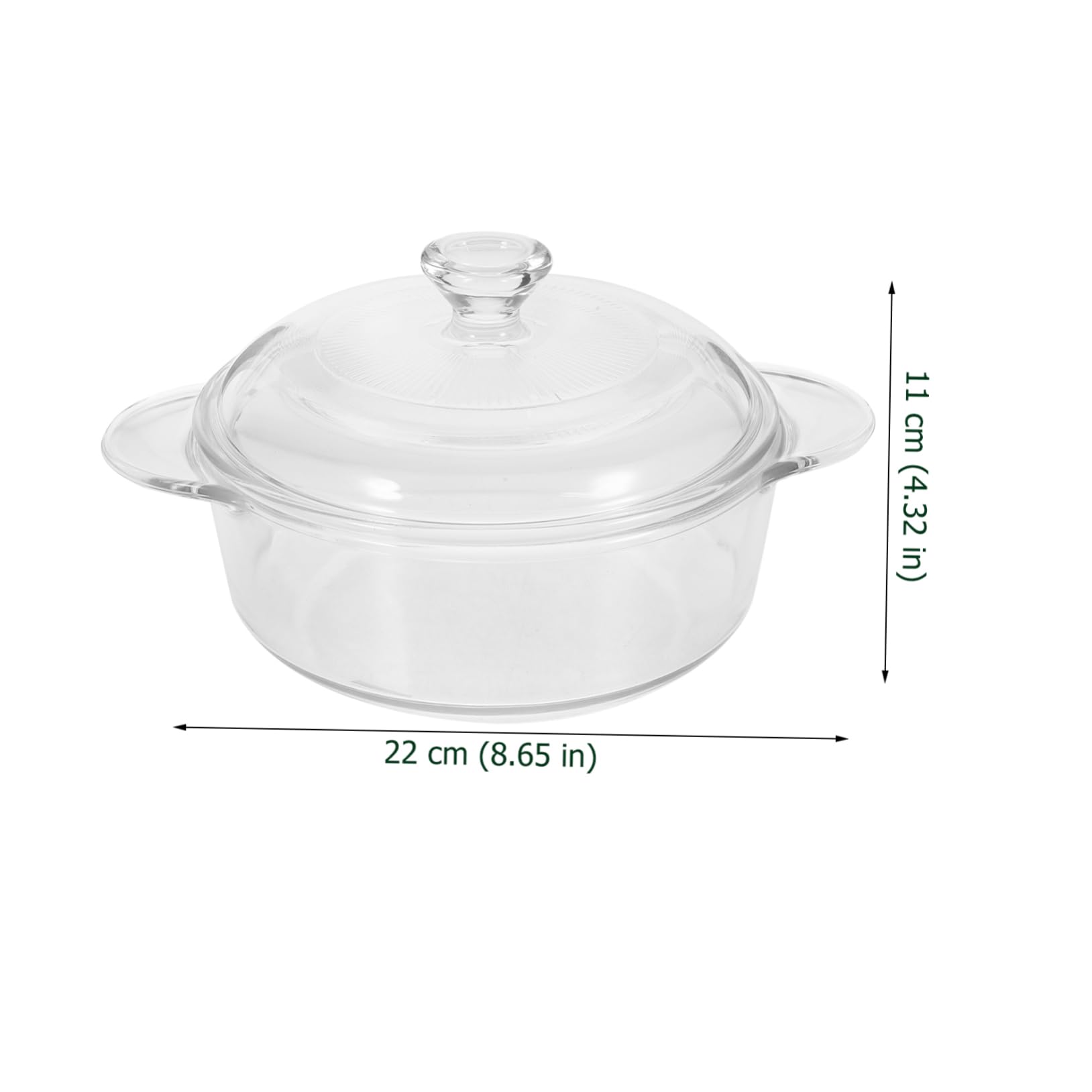 COLLBATH Glassschüssel mit Deckel Ofenfest Salatschüssel aus Glas für Servieren und Aufbewahrung Große Schüssel für Küche und Partys
