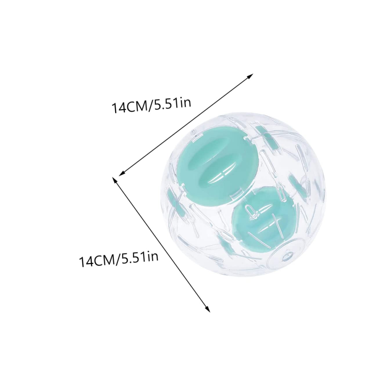 Kisangel 14cm Hamster Running Ball Pet Rolling Ball Exercise Toy Safe Playset for Hamster Mouse Small Hedgehog