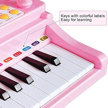 Conomus Toddler Piano Toy for Baby Girls-31 Keys Piano Keyboard Toy for 2 3 Year Old Girls Birthday Gift…