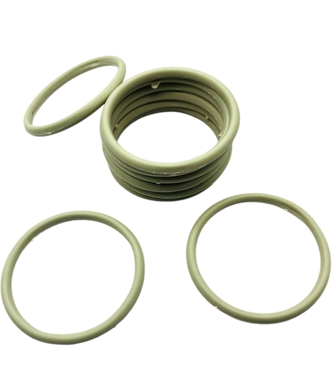 Satrang Online 50 Pieces Plastic Bangles Base, 2.6 inch, for Silk Thread Jewellery Making, Fabric Crafts, Torans