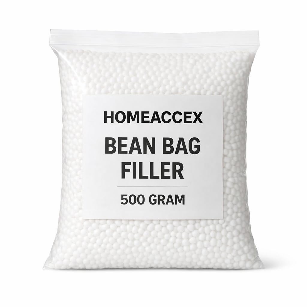 Bean Bag Filler, Thermocol Ball Bean Bag Refill, 500 Gram Bean Ball-image-40