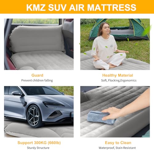 Matelas gonflable pour SUV résistant en vinyle floqué épais double face - 5