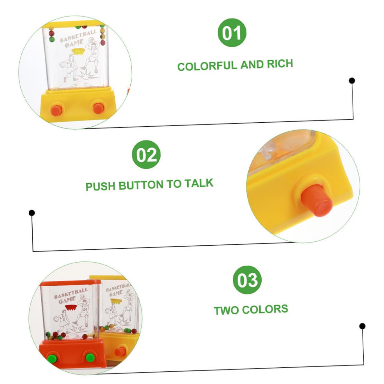 SUPVOX Water Toss Ring Toys Handheld Water Ring Game Perfect for Boys and Girls Family Fun Random Color