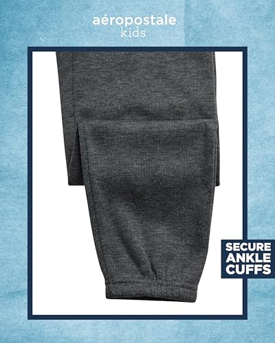 AEROPOSTALE Boys Sweatpants - 2 Pack Performance Fleece Boys Joggers with Side Pockets - Cozy Athletic Kids Pants (Size 8-16)4