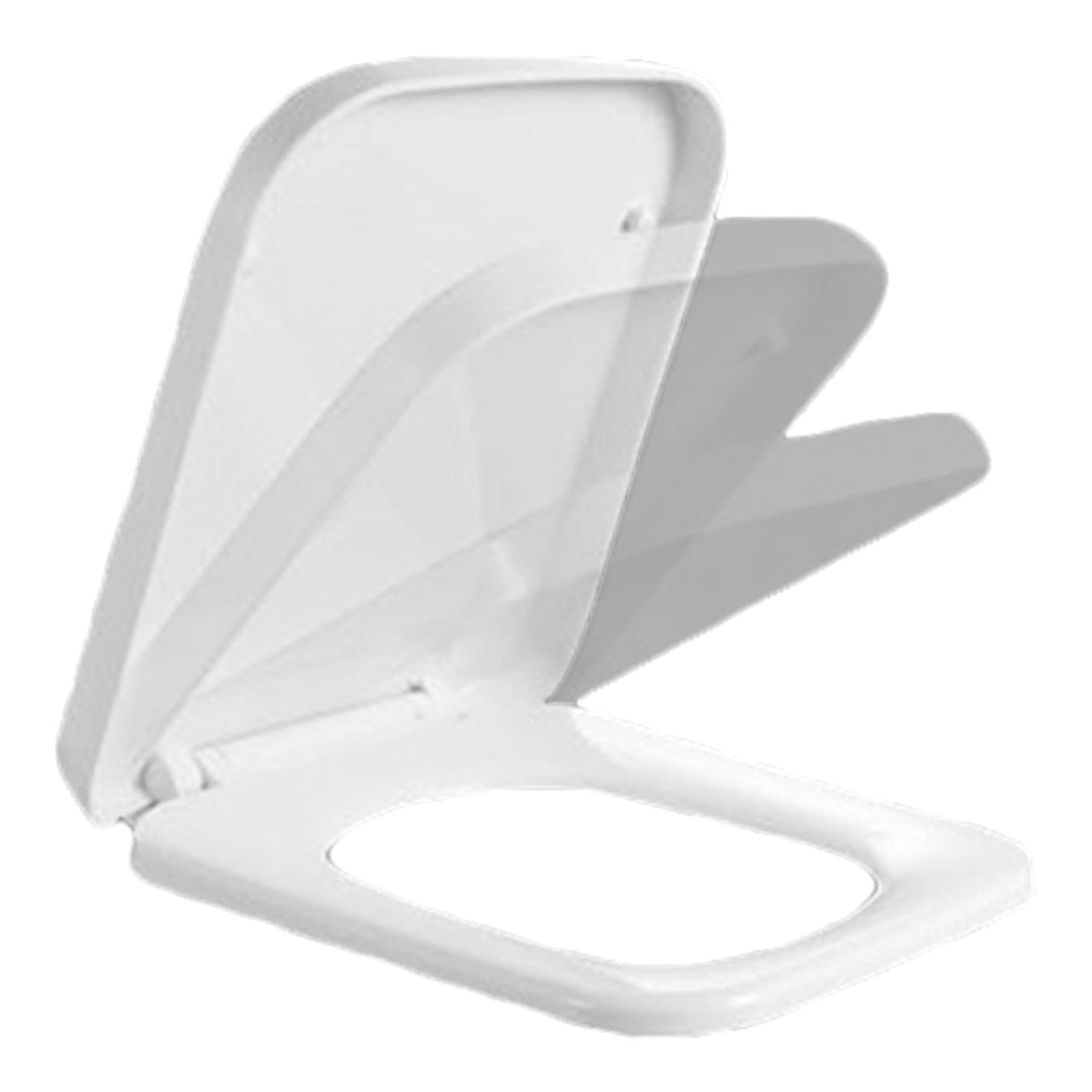 Extended, Click Close Release Durable Plastic Easy Install, Adjustable, Lightweight, Portable, User-Friendly, Compact, Elongated, Slow, Toilet, seat, one, Quick